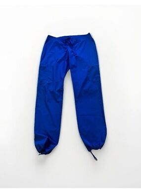 Blue Sky Co. blue scrub pants modern style Size M scrubs comfort medical
